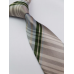 Stropdas beige groen zilver Ruit SALE